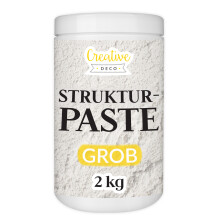 (2 kg, Grobkörnig Weiß) Creative Deco Strukturpasten