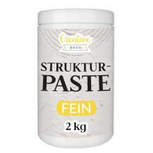 (2 kg, Feinkörnig Weiß) Creative Deco Strukturpasten
