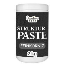 (2 kg, Feinkörnig Schwarz) Creative Deco Strukturpasten