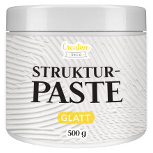 (0.5 kg, Glatt Weiß) Creative Deco Strukturpasten