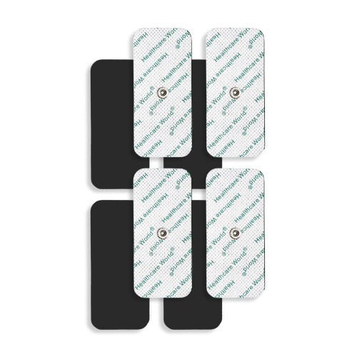 8 TENS ELECTRODE PADS WITH LARGE 3.9MM STUD