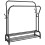 3in1 Double Clothes Rail Hanging Rack Garment Display Stand Storage Shelf 2