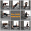 Weight Bench Adjustable Foldable Strength Training Full Body Incline Gym 9