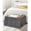 Folding Ottoman Storage Box Pouffe Seat Stool Home Chair Footstool Bench 11