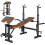 Adjustable Multi Function Weight Bench Training Gym Fitness Lifting Barbell Rack 11