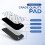 8 TENS ELECTRODE PADS WITH LARGE 3.9MM STUD 4