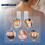 8 TENS ELECTRODE PADS WITH LARGE 3.9MM STUD 5