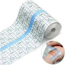 Transparent Waterproof Adhesive Dressing Film 8 x 197 Inch Second Skin Bandage for Tattoos Swimming Wounds Shower Skin Protection