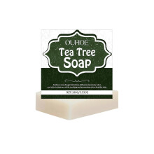 Limited time!!Ouhoe Tea Tree Oil Soap Gentle Cleansing for Skin, Moisturizing And Hydrating Body Care Soap