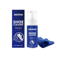 Jakehoe White Sneakers Cleaner - Gentle, Stain-Removing, Waterless Foam, Portable Shoe Cleaner