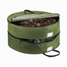 Round Wreath Storage Container: Large Capacity Bag for Home Decor Storage