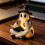 Indoor Decor Reading Figurine Lamp, Warm Light Open Book Statue for Desk and Entry Table 3