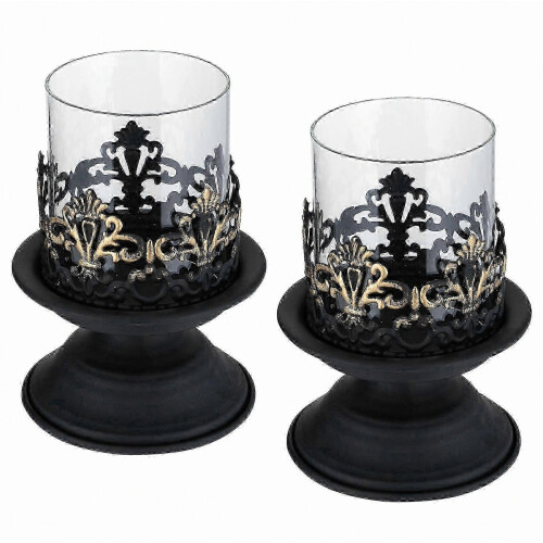 2 Pcs Retro Candlestick Tabletop Candle Holders