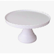 Cake Stand Stable Non-slip Plastic Wave Design Dessert Display Plate for Wedding