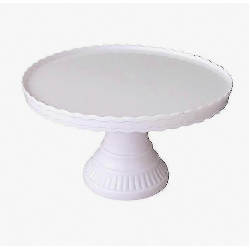 Cake Stand Stable Non-slip Plastic Wave Design Dessert Display Plate for Wedding