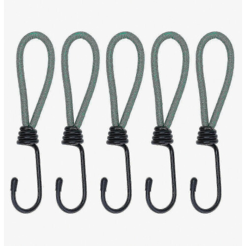 5 Pieces Bungee Hook, Tarp Bungee Hook Elastic Bungee Cords Camping With Hook, Bungee Strap For Tarps