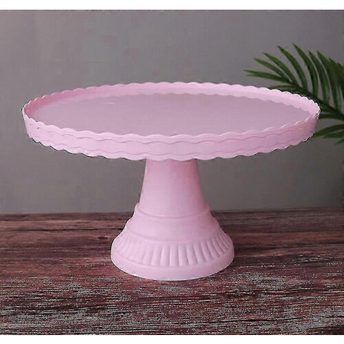 Cake Stand Stable Non-slip Plastic Wave Design Dessert Display Plate for Wedding 2