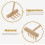 Zen Mini Rakes Sandbox Rake για δημιουργική χρήση DIY, σετ 6 τεμαχίων από κίτρινο πλαστικό 4