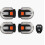 intermitentes para bicicletas con alarma, control remoto/luz trasera integrada para bicicleta, impermeables. 1