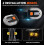 intermitentes para bicicletas con alarma, control remoto/luz trasera integrada para bicicleta, impermeables. 4