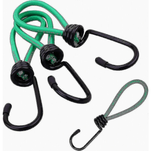 5 Pieces Bungee Hook, Tarp Bungee Hook Elastic Bungee Cords Camping With Hook, Bungee Strap For Tarps 2