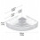 Tier Silver Triangular Shower Caddy, No Drilling Kitchen Accessories, Rust Resistant Hanging Shower Holder 2