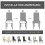 (Negro) 6 fundas elásticas para sillas, protector de sillas de comedor, lavable 2