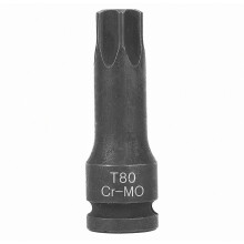 Embout adaptateur de douille 1/2" pour clé à chocs pneumatique, entraînement en étoile, T80 pour réparation automobile