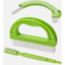 Joint brush - 3-piece set - Cleaning brush - For bathroom - Joint compound - Joint scraper - Joint cleaner - Cleaning agent - Brushes