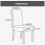 (Negro) 6 fundas elásticas para sillas, protector de sillas de comedor, lavable 4