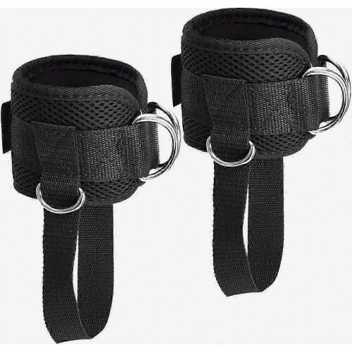 Ankle Strap for Cable Machine, 1 Pair Ankle Bands for Working Out, Adjustable Cuffs for Cable Kickback