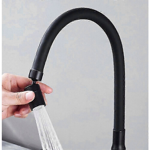 Adjustable Kitchen Sink Filtered Spray Head for Black Faucet with Bubbler and Splashback Nozzle 2