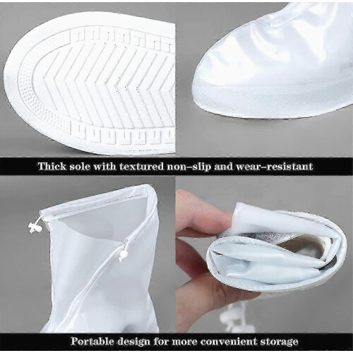 Copriscarpe resistente e riutilizzabile (25-33 cm) per esterni, impermeabile e antipioggia. 2