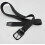 105 cm elastische geweven riem voor heren, zwart.C2 2