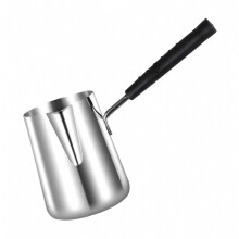 Veelzijdige melkkan/stoomkan van voedselveilig roestvrij staal, geschikt voor koffie, thee en warme chocolademelk.