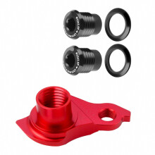 Corrosions Resistant Bikes Rear Derailleur Hanger With Wide Compatibilities For Bicycles High Strength Aluminum Alloy Red