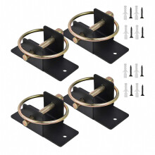 Set van 4 wandhaken voor wateremmers, zware voerhouder, voeremmerhangers voor paarden, geschikt voor vee en weidegebruik.