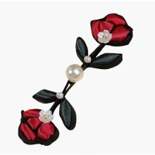 Handmade Pearls Floral Chinese Button Closure Decorative Sewing Button Fasteners For Bridals Dress Garment and Sewing