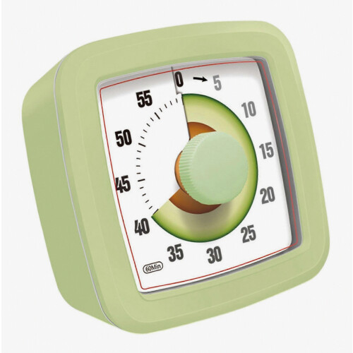 Children Study Device With Visual Time Measuring 60Min Noiseless Alarm Clock Durable Shell Perfect For Homework And Baking