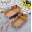 50 plateaux à double compartiment en papier kraft pour collations 4
