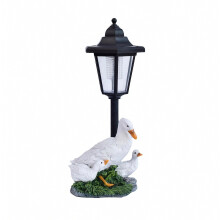 Statues de canards solaires pour jardin, décorations extérieures, figurines de canards avec lanterne, pour patios, balcons, ornements, cadeau de