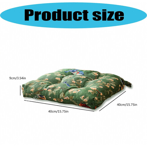 Furniture Pad In Florals Pattern Soft Polyester Materials Ideal For Hard Chairs And Stools 2 Size Addition  Red 2
