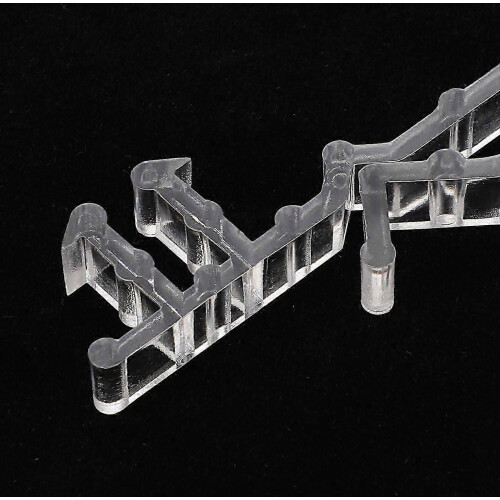 24Pcs Clear Acrylic Blind Clips for Curtain Valances 2
