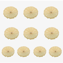 10Pcs Traditional Oriental Resin Button Closure Flower Shape Cheongsam Button For Dressmaking Clothing Sewing Craft yellow1