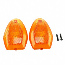 ABS Motorcycle Turn Signal Cover Waterproof Dustproof Indicator Lens Cover for DR200S SV650X GSR750 GSF1250S Yellow