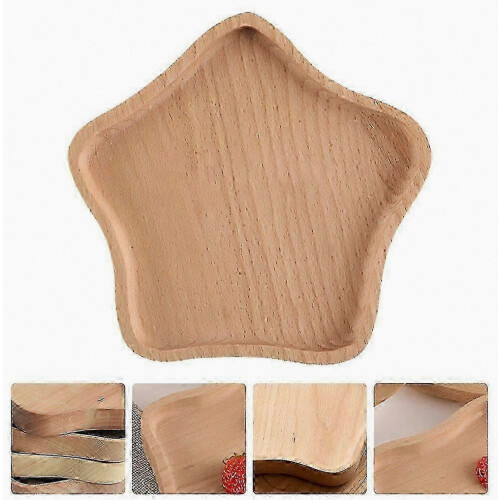 Serviertablett aus Holz, dekorativer Snackteller, täglicher Gebrauch 1