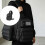 Multi Pocket Tool Storage Sling Pack Wear Resistant Fabric and Adjustable Shoulder Belt with Webbing Panel for Daily Carry  Black 2