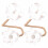 2Pcs Adjustable Cloth Curtain Band Without Hole Design Simple Installation For Window  White 1