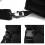 Multi Pocket Tool Storage Sling Pack Wear Resistant Fabric and Adjustable Shoulder Belt with Webbing Panel for Daily Carry  Black 5