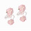 2er-Pack dekorative Polyester-Gardinenhalter mit Blumenmuster, Raffhalter aus Polyester mit Struktur für das Wohnzimmer 1